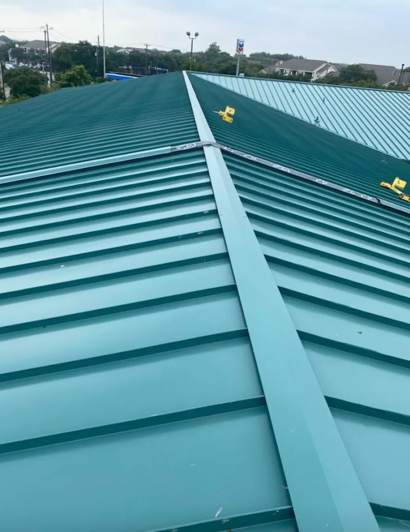 Green commercial metal roof ridge and valley for Metal Roof Repair in Bessemer City